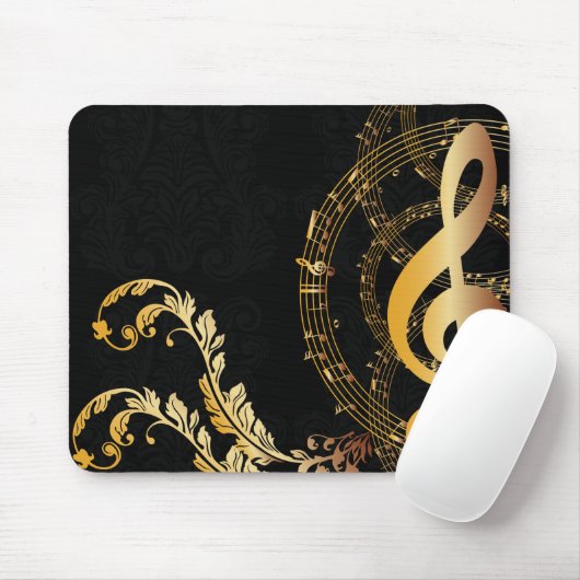 Tapis De Souris Note Gold de luxe (Avec souris)