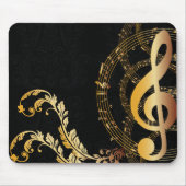 Tapis De Souris Note Gold de luxe (Devant)