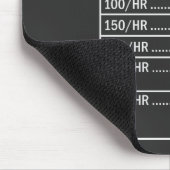 Tapis De Souris Note horaire drôle Lineman Black Mousepad (Coin)