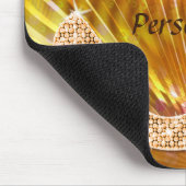 Tapis De Souris Note orange scintillante de musique et talon (Coin)