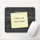 Tapis De Souris Note Tapée Sur Le Bois (Avec souris)