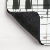 Tapis De Souris Notes de clavier et de musique de piano (Coin)