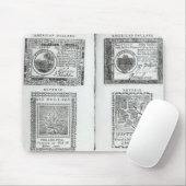 Tapis De Souris Notes de la devise continentale (Avec souris)
