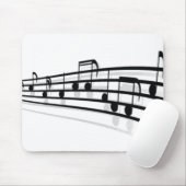 Tapis De Souris Notes de musique (Avec souris)