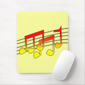 Tapis de souris Notes de musique (Avec souris)