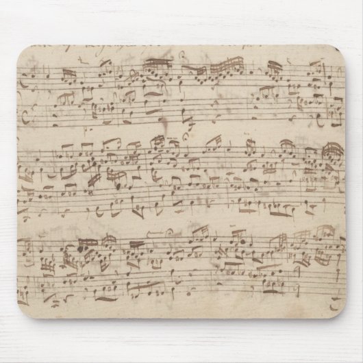 Tapis De Souris Notes de musique ancienne - Feuille de musique Bac (Devant)