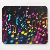 Tapis De Souris Notes de musique dansante (Devant)