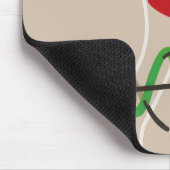 Tapis De Souris Notes de musique de Noël Santa Hat Treble Clef (Coin)