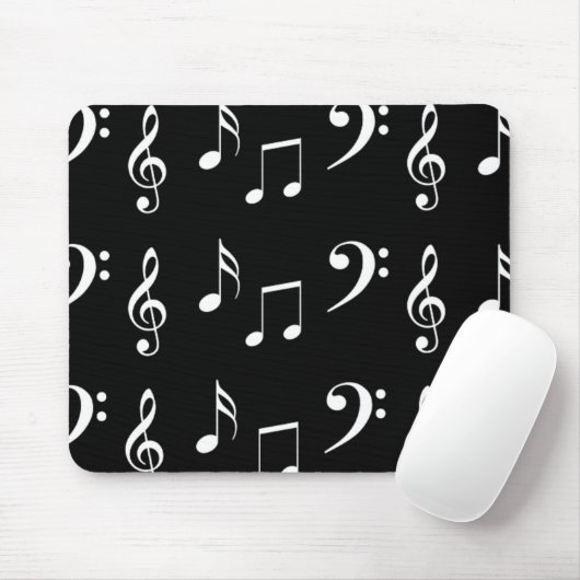 Tapis De Souris Notes de musique Musique (Avec souris)