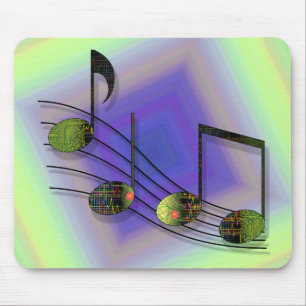 Tapis De Souris Notes Dubstep Mousepad