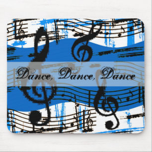 Tapis De Souris Notes Mousepad de danse et de musique
