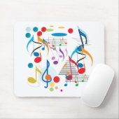 Tapis De Souris Notes musicales (Avec souris)