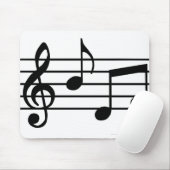 Tapis De Souris Notes musicales (Avec souris)