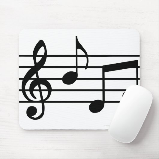 Tapis De Souris Notes musicales (Avec souris)