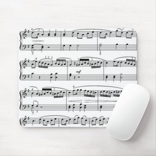Tapis De Souris notes musicales (Avec souris)