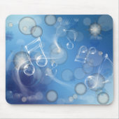 Tapis De Souris Notes musicales en verre d'Imaginaire (Devant)