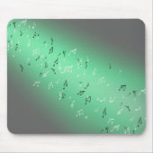 Tapis De Souris Notes musicales Mat de souris vert clair (Devant)