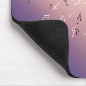 Tapis De Souris Notes musicales Mat de souris violet clair (Coin)