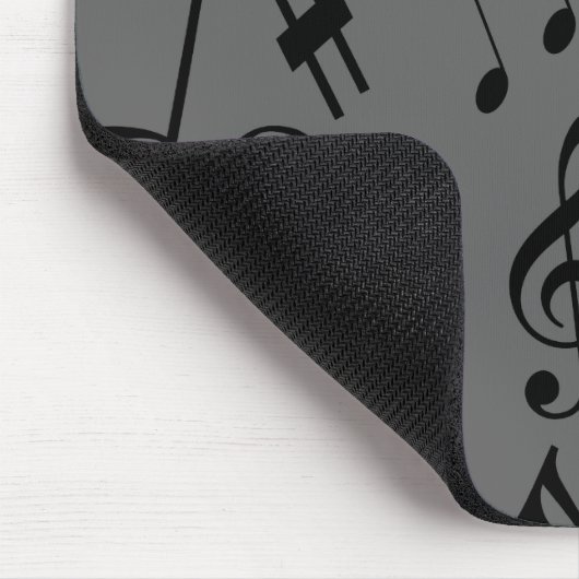 Tapis De Souris Notes musicales Mousepad - Argent (Coin)