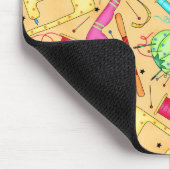 Tapis De Souris Notions de couture jaune Mousepad (Coin)