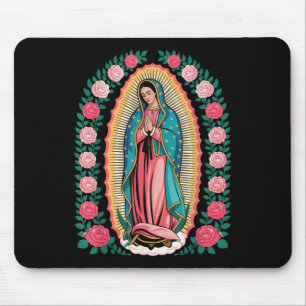 Tapis De Souris Notre Dame De Guadalupe Sant Marie Dos Imprimé Chr