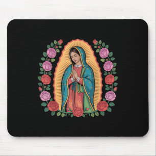 Tapis De Souris Notre Dame De Guadalupe Sant Marie Dos Imprimé Chr