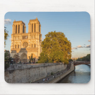 Tapis De Souris Notre Dame de Paris à l'Heure d'or - Paris, France