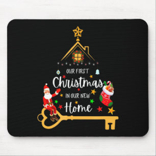 Tapis De Souris Notre Premier Noël Dans Notre Nouvelle Maison Xmas