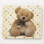 Tapis De Souris Nounours Brown en Pois (Devant)