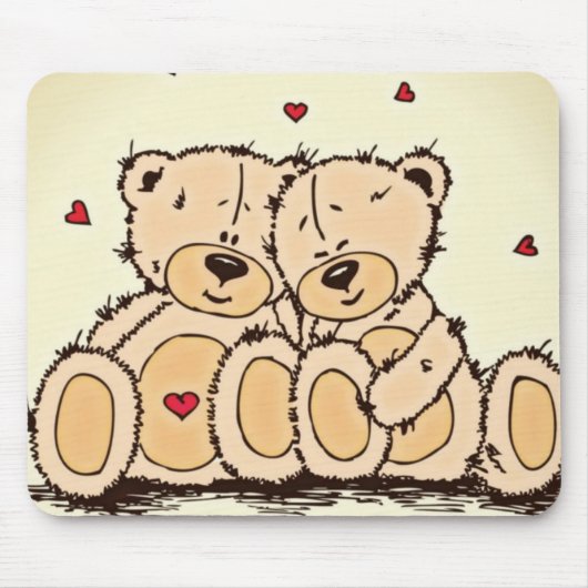 Tapis De Souris Nounours mignon (Devant)