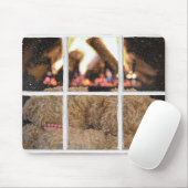 Tapis De Souris nounours par cheminée (Avec souris)