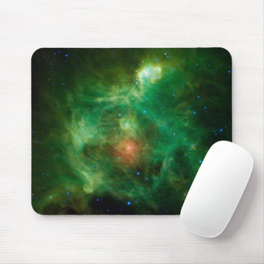 Tapis De Souris Nourriture stellaire en Mousepad vert (Avec souris)