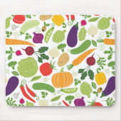 Tapis De Souris Nourriture sur un arrière - plan blanc (Devant)