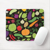 Tapis De Souris Nourriture sur un arrière - plan noir (Avec souris)