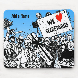 Tapis De Souris Nous Aimons Les Secrétaires