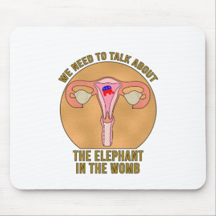 Tapis De Souris Nous devons parler de l'éléphant dans le ventre