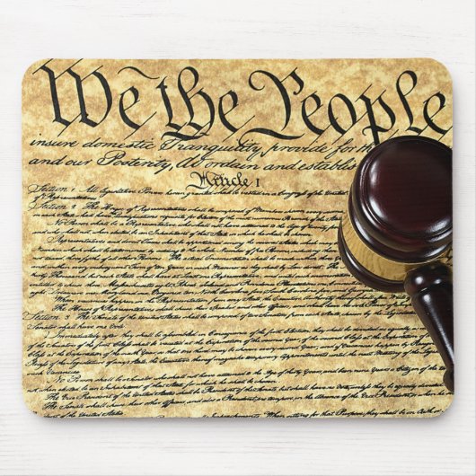 Tapis De Souris Nous le peuple et Gavel (Devant)