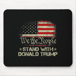 Tapis De Souris Nous, Le Peuple, Sommes Avec Donald Trump 2024 Amé