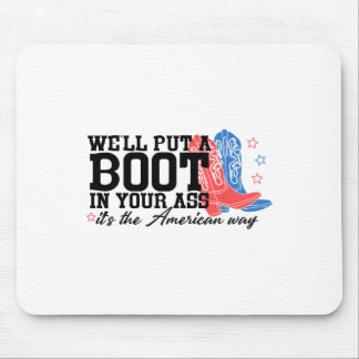 Tapis De Souris Nous mettrons Un Boot Dans Votre Western Cowgirl 4