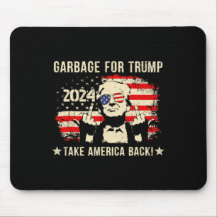Tapis De Souris Nous ne sommes pas des ordures Votetrump 2025 part