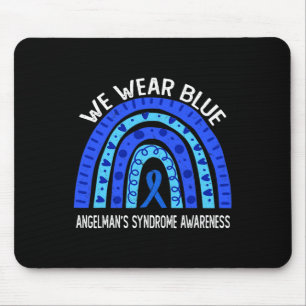 Tapis De Souris Nous portons le bleu pour la sensibilisation au sy