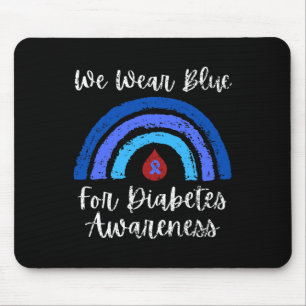 Tapis De Souris Nous Portons Le Bleu Pour Le Mois De La Sensibilis