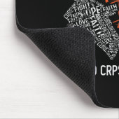 Tapis De Souris Nous Portons Orange Pour RSD CRPS Sensibilisation  (Coin)