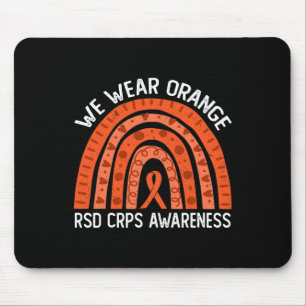 Tapis De Souris Nous Portons Orange Rainbow Pour La Sensibilisatio
