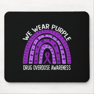Tapis De Souris Nous Portons Violet Arc En Ciel Pour La Sensibilis