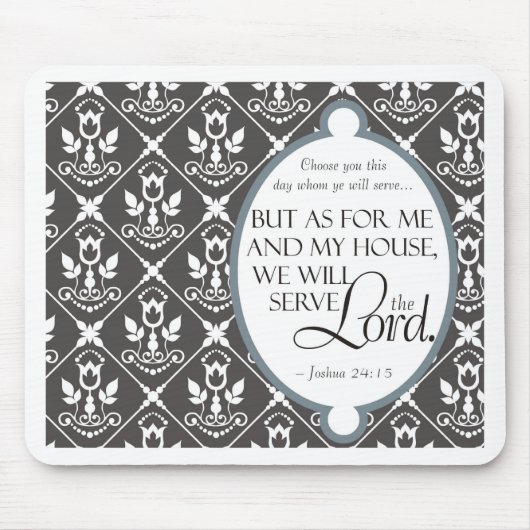 Tapis De Souris Nous servirons le seigneur (Devant)