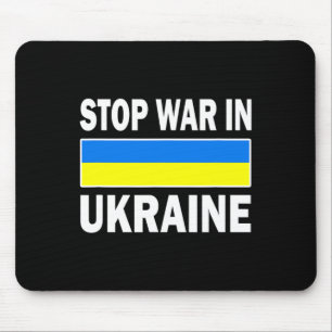 Tapis De Souris Nous sommes avec l'Ukraine Ukraine libre Arrêtez l