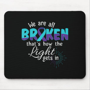 Tapis De Souris Nous Sommes Tous Dépassés Suicide Sensibilisation