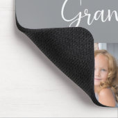 Tapis De Souris Nous vous aimons Grand-mère Script 8 Photo Moderne (Coin)