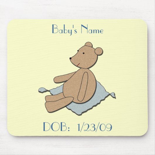 Tapis De Souris Nouveau bébé Mousepad (Devant)